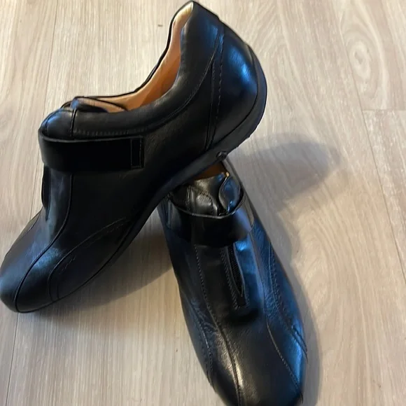 Black leather AIW breezewalk shoes AirWalk Womens Arena Black Leather CT EH Work Shoes – The  main image 3